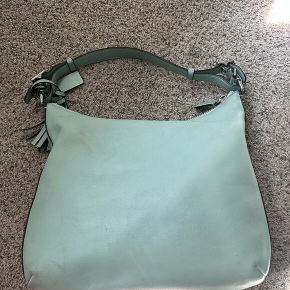 Coach Legacy Courtenay Hobo Light Blue Leather Shoulder Bag - Picture 9 of 9